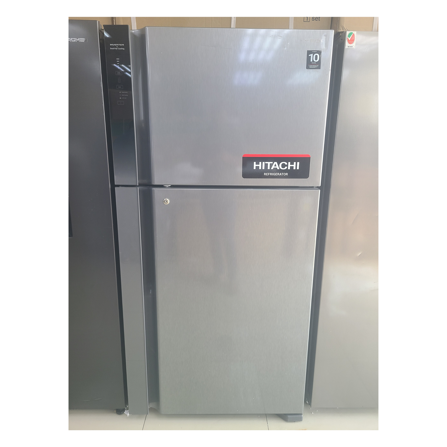 Hitachi 715L Top Mount Double Door Refrigerator, RV715PUK7KPSV