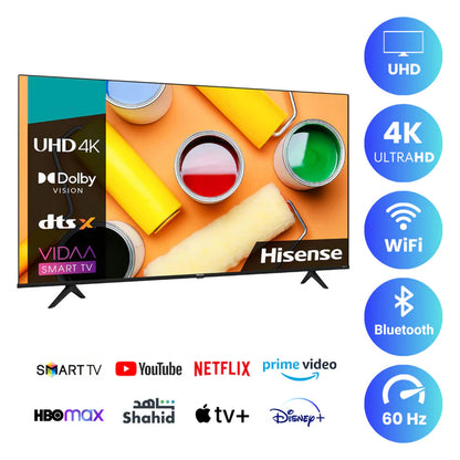 Hisense 55 inch Smart LED TV - 4K UHD - 60Hz, 55A6