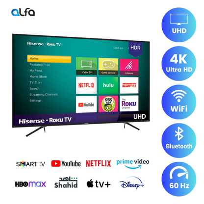 Hisense 75 inch Smart TV - 4K, 75R6E4