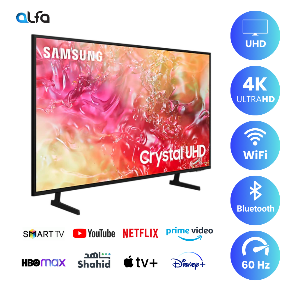 Samsung 50" Smart TV - 4K, 50DU7000