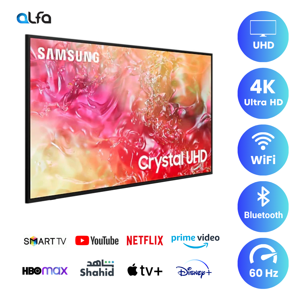 Samsung 75 inch Smart TV - 4K, 75DU7000