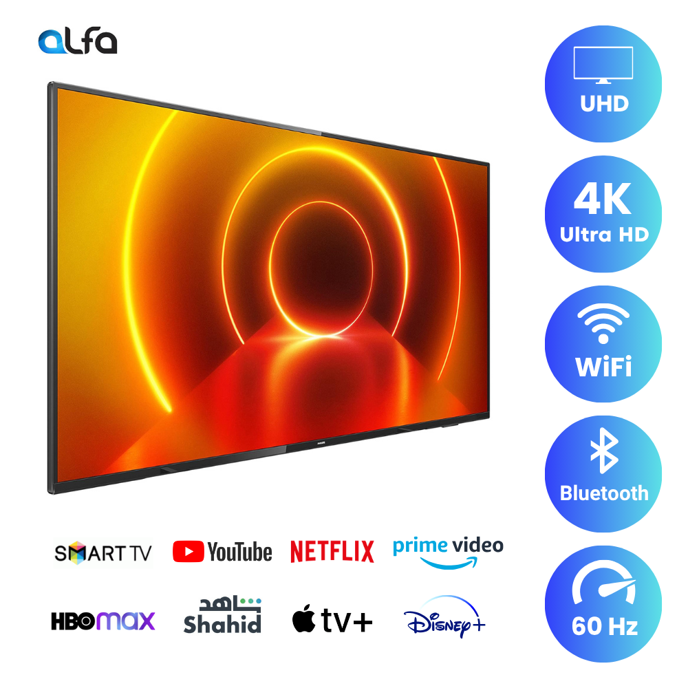 Philips 75 inch Android Smart TV - 4K, 75PUT7129