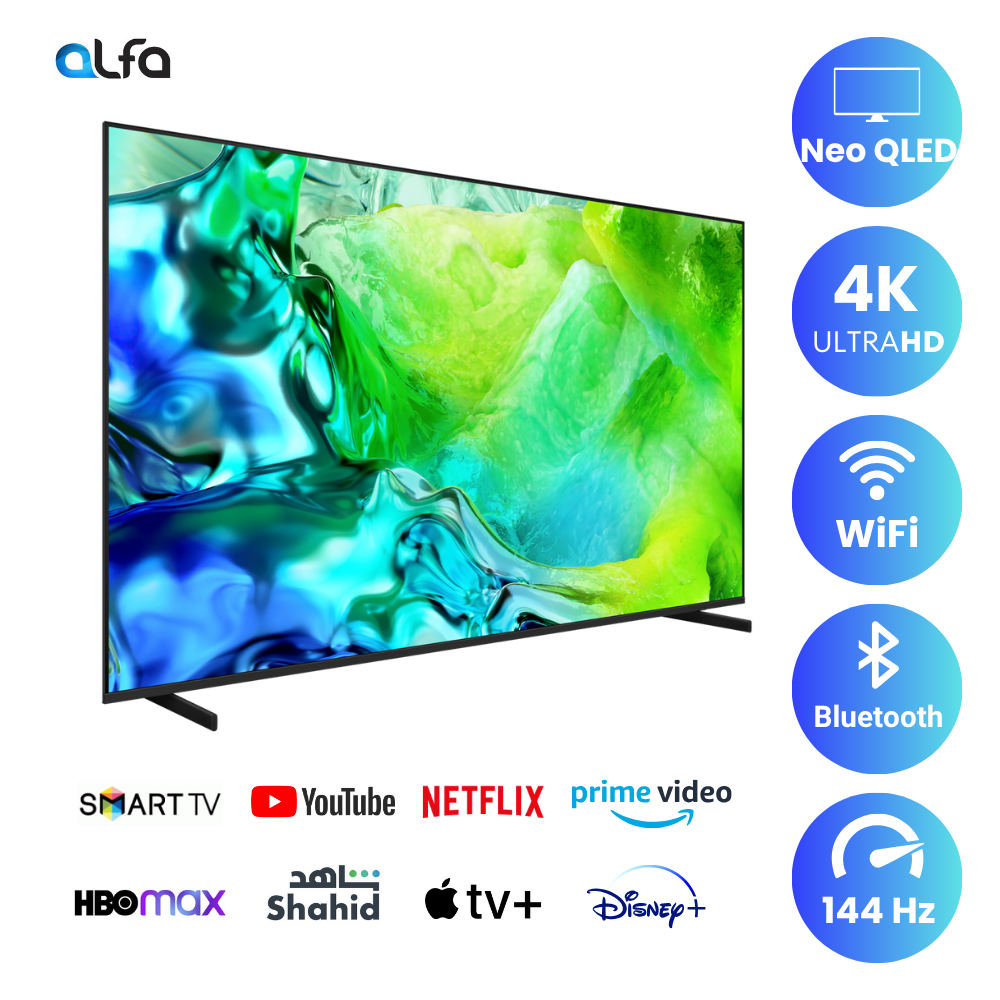 Samsung 85 Inch Class Neo QLED AI Smart TV 4K, 144Hz - 85QN80H
