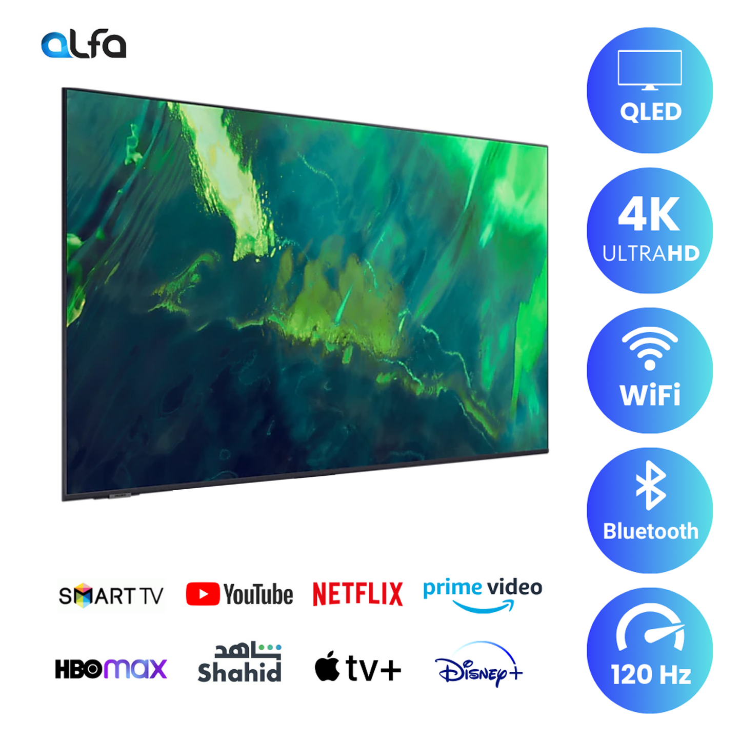 Samsung 65 inch Smart QLED TV - 4K, 65Q70A