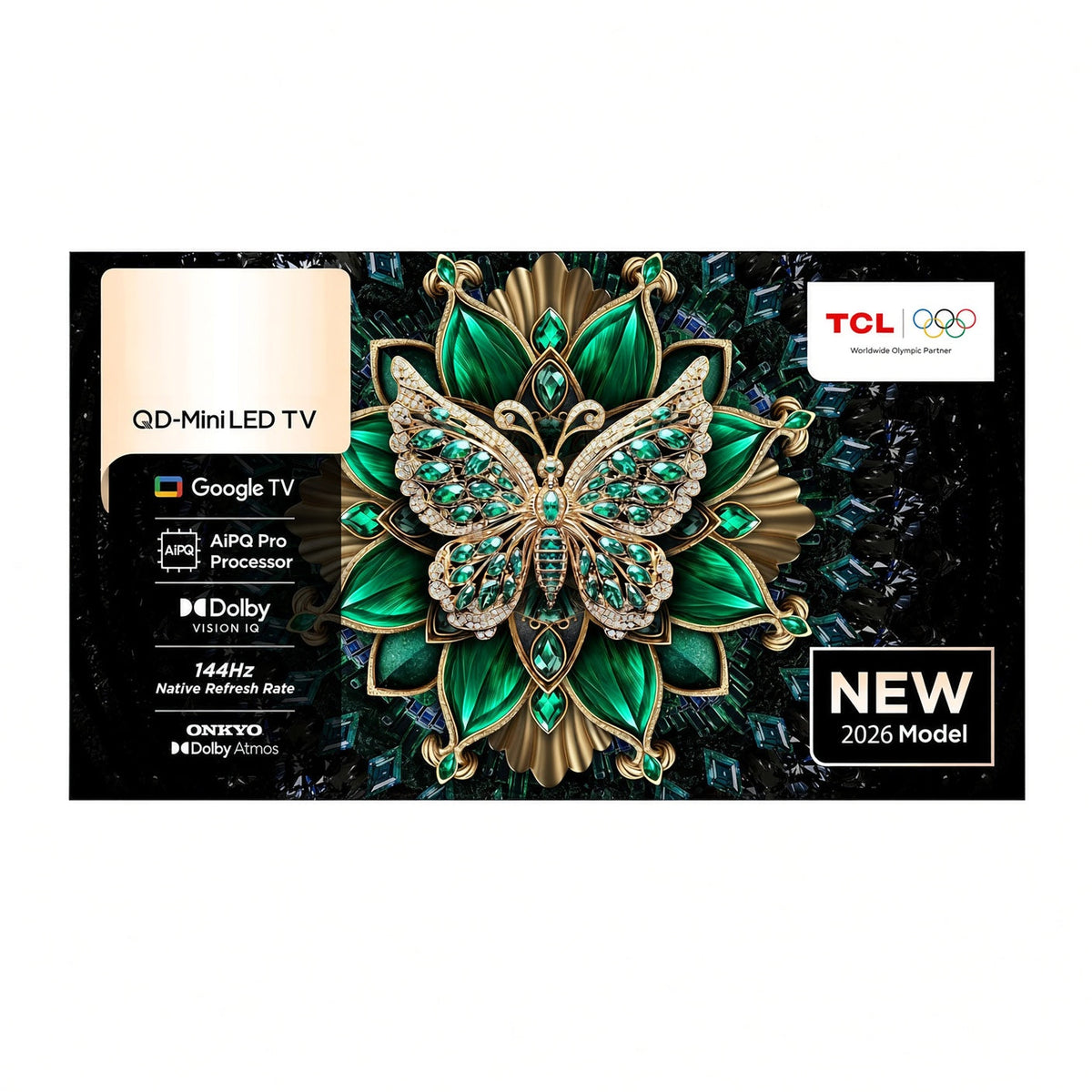 TCL 85 inch Smart QD-Mini LED TV - 4K UHD - 144Hz, 85Q6C