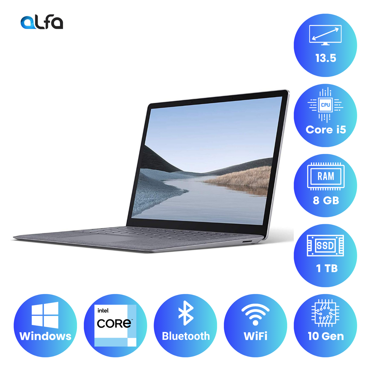 Microsoft Surface Laptop 3 - i5 - 13.5" - 8/1TB - Silver