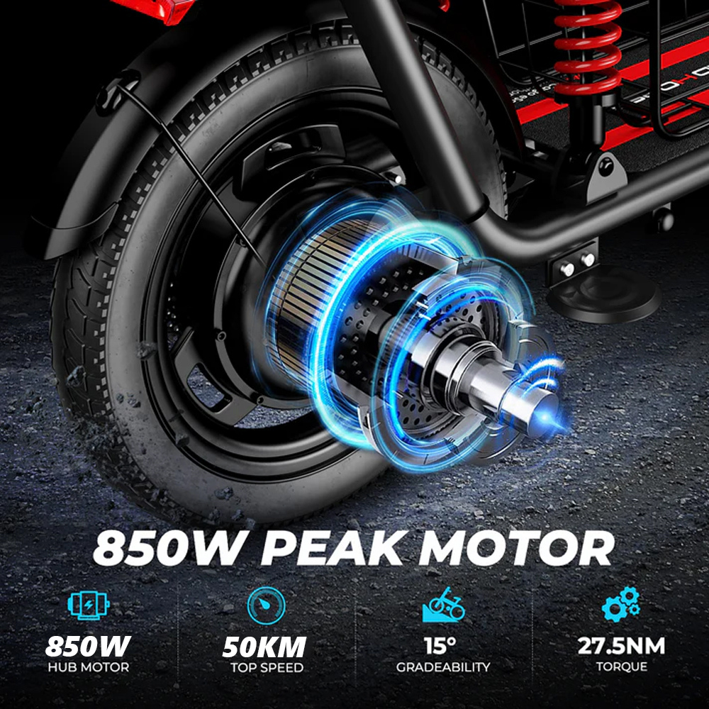 Wind Horse Electric Scooter 850W 25-40KM Range 32KM Speed, C3