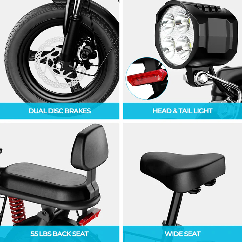Wind Horse Electric Scooter 850W 25-40KM Range 32KM Speed, C3