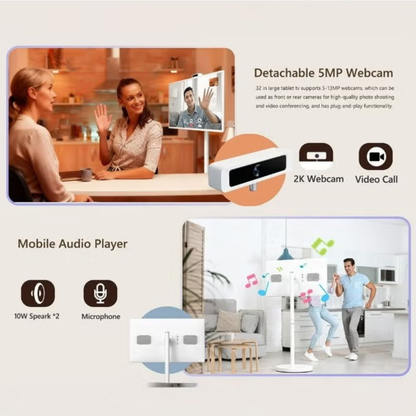 OTTAL 27 inch Smart Touch Screen Display, 4K with Camera & Wheels