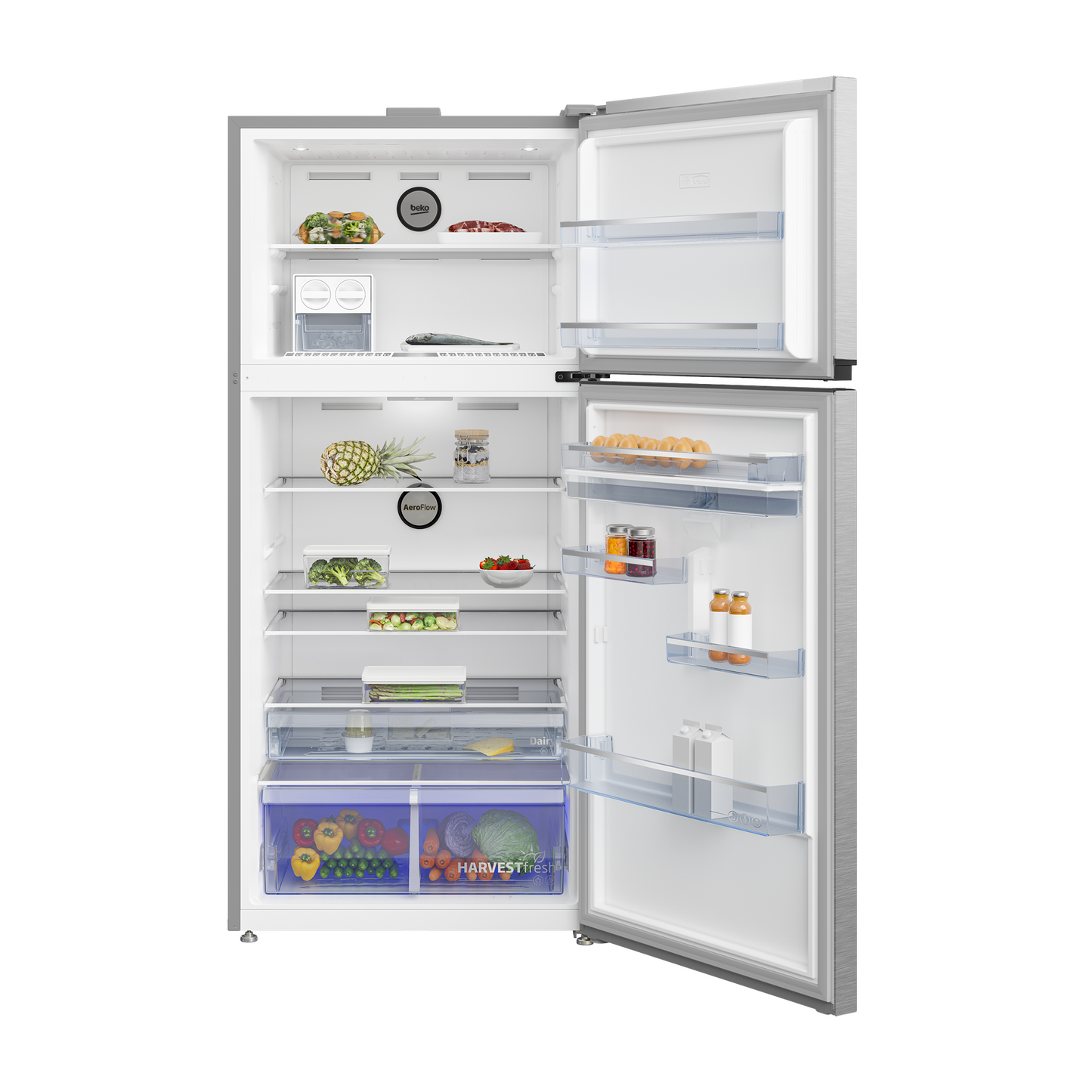 Beko 650L Double Door Refrigerator with Water Dispenser - 1 Year Warranty