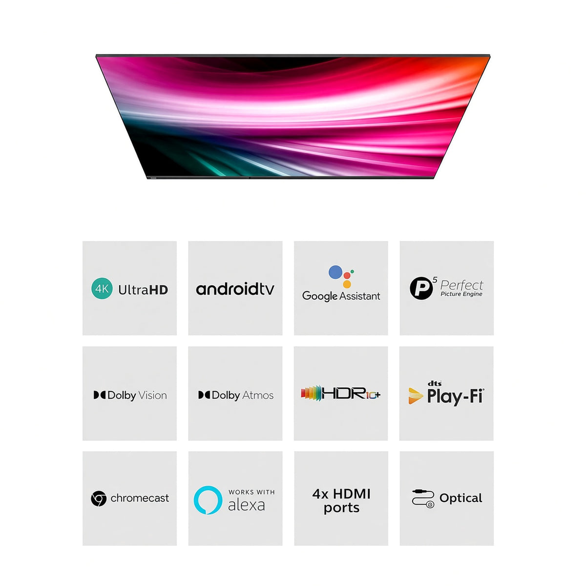 Philips 98 inch Smart LED Google TV - 4K UHD - 60Hz, 98PUT7129